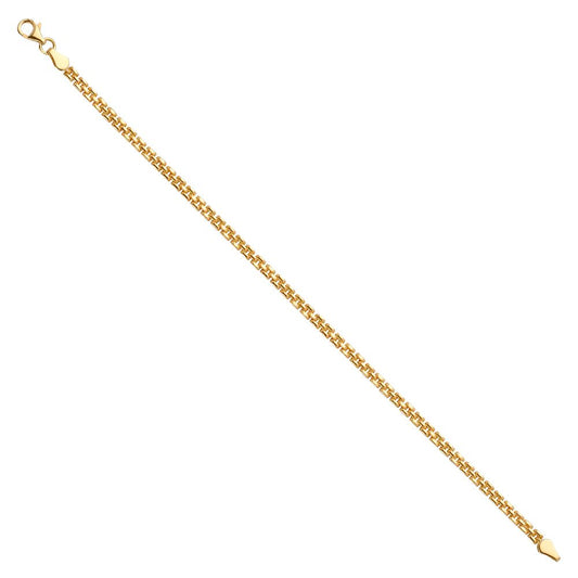 Genuine 14k Yellow Gold Thin Watch-Link 7.25" Women's Bracelet