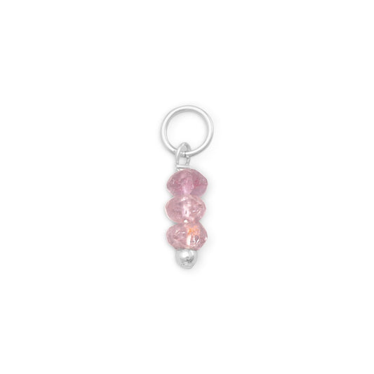 Tourmaline - October Birthstone Women's Charm for Bracelet or Necklace