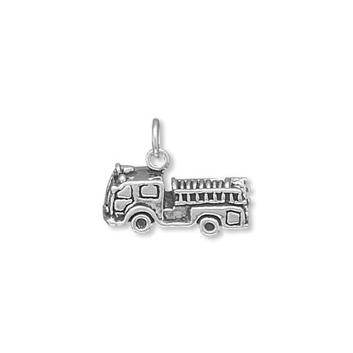 Sterling Silver Fire Truck Charm