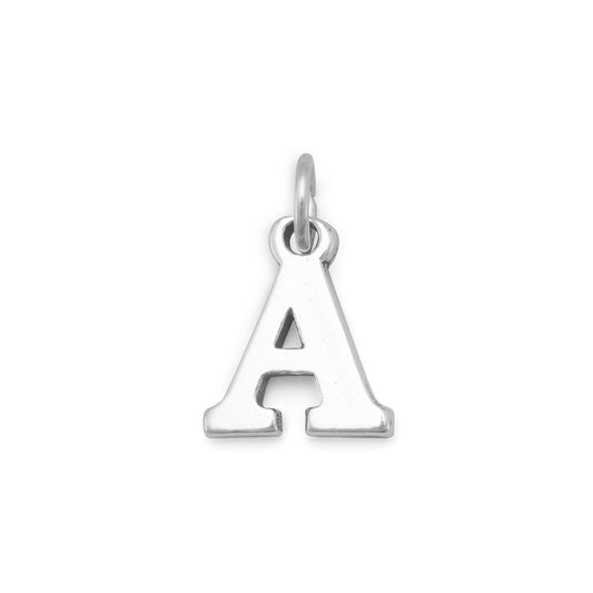 Authentic 925 Sterling Silver Greek Alphabet Letter Women Bracelet Charm -Alpha