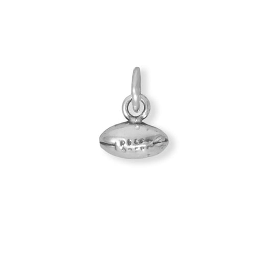 Authentic 925 Sterling Silver 3D Small Football Women's Charm for Bracelet or Necklace