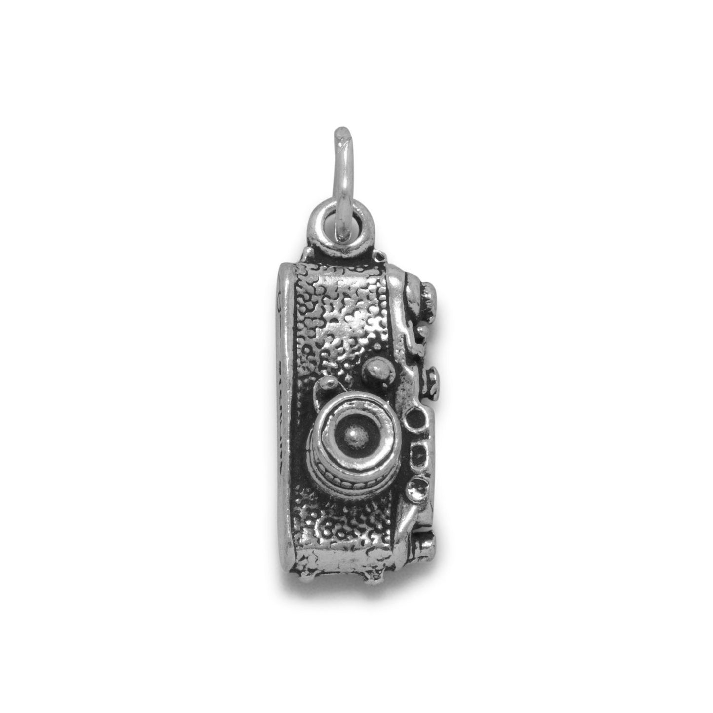 Authentic 925 Sterling Silver Camera Women's Charm for Charm Bracelet or Necklace