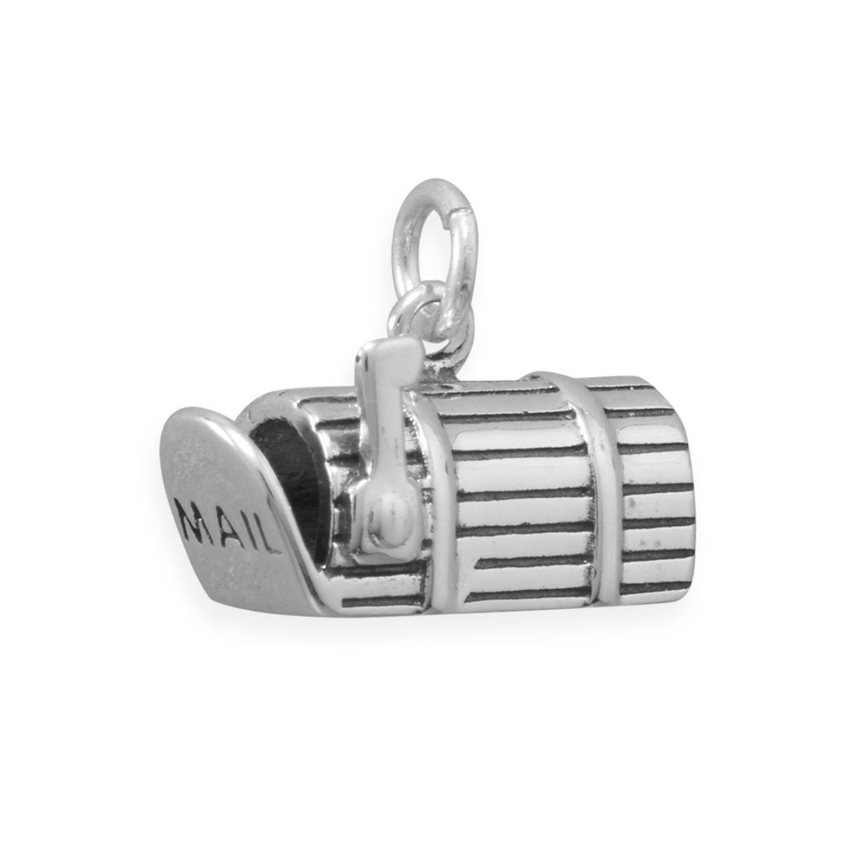 Authentic 925 Sterling Silver Mailbox Women's Charm for Bracelet or Necklace