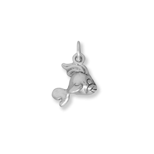 Authentic 925 Sterling Silver FIN-tastic Goldfish Women's Charm for Bracelet or Necklace