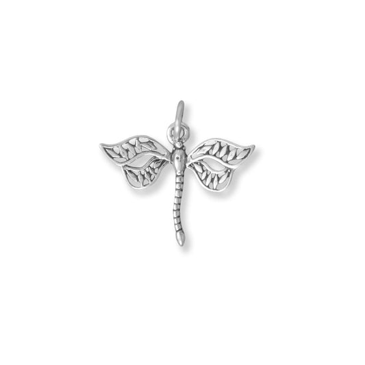 Authentic 925 Sterling Silver Darn Cute! Dragonfly Women's Charm for Bracelet or Necklace