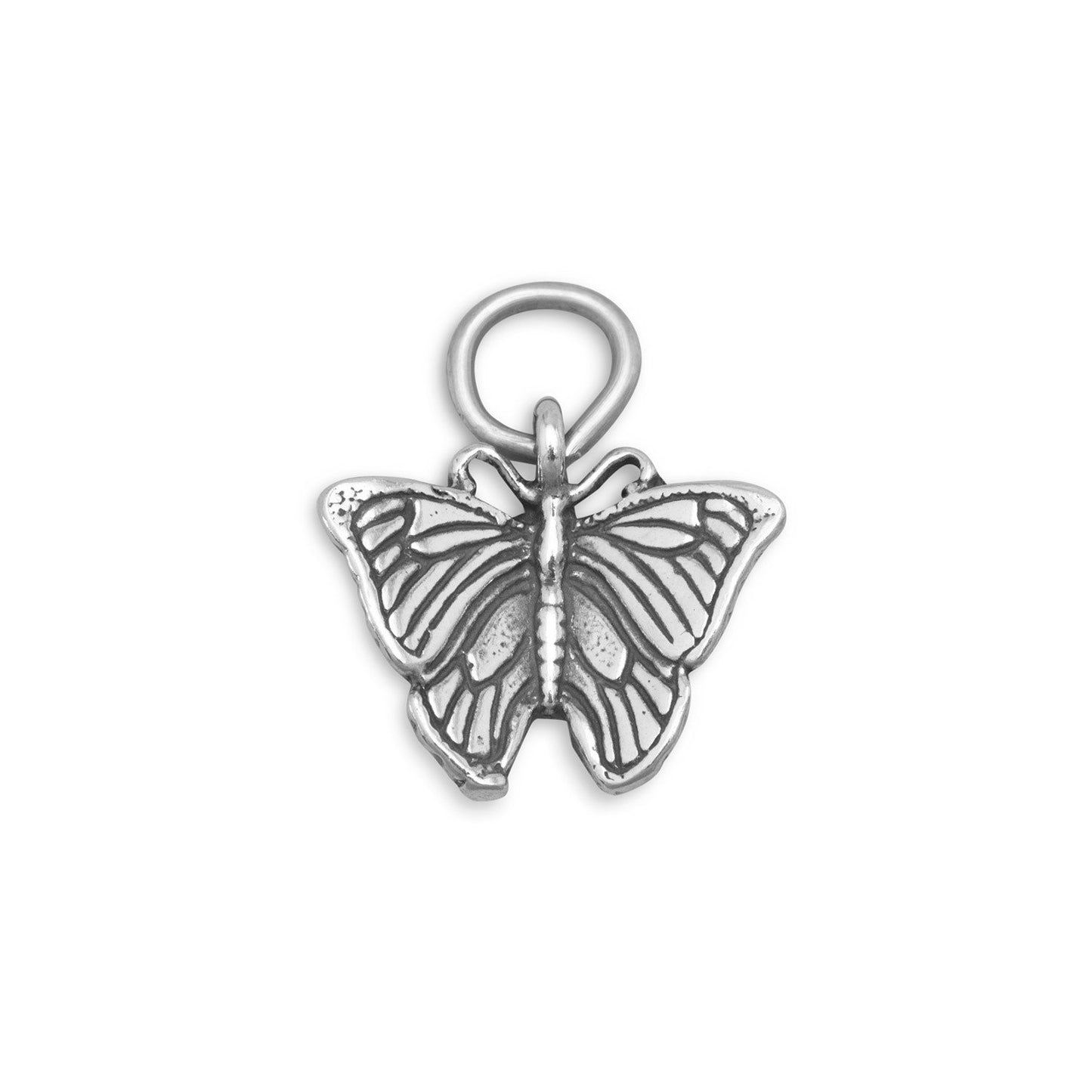 Authentic 925 Sterling Silver Small Butterfly Women's Charm for Charm Bracelet or Necklace