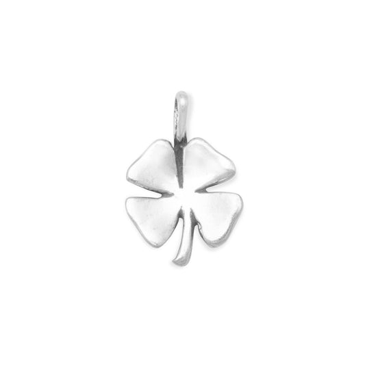 Authentic 925 Sterling Silver 4 Leaf Clover Women's Charm for Bracelet or Necklace