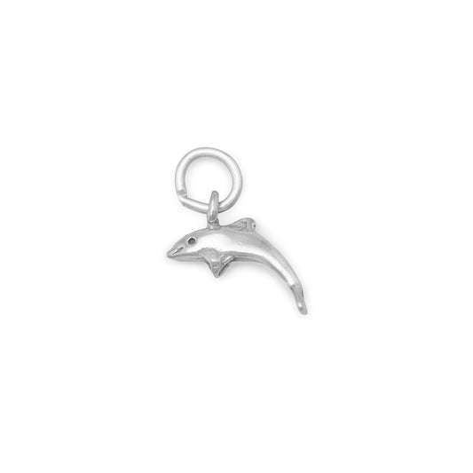 Authentic 925 Sterling Silver Small Dolphin Women's Charm for Charm Bracelet or Necklace