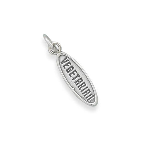 Sterling Silver Vegetarian Charm