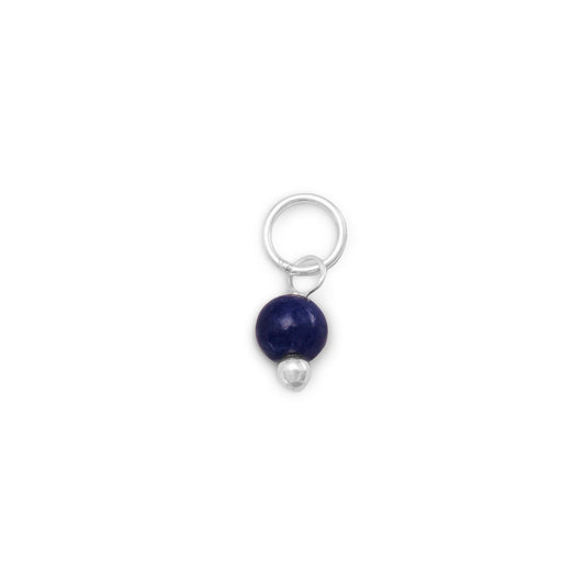 Corundum Bead - September Birthstone Women's Charm for Bracelet or Necklace