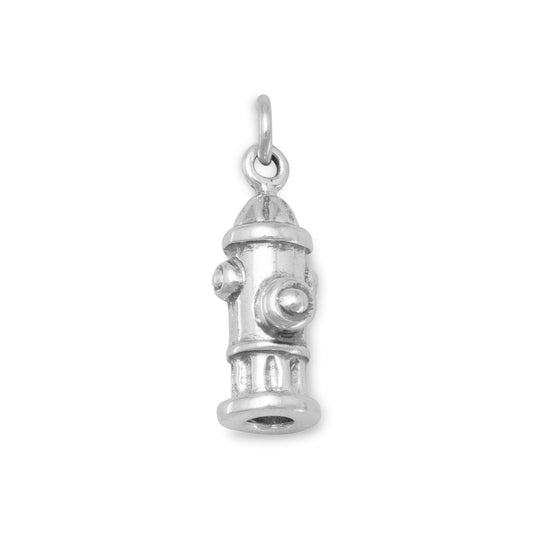 Authentic 925 Sterling Silver Fire Hydrant Women's Charm for Bracelet or Necklace