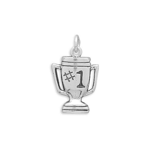 Sterling Silver #1 Trophy Charm