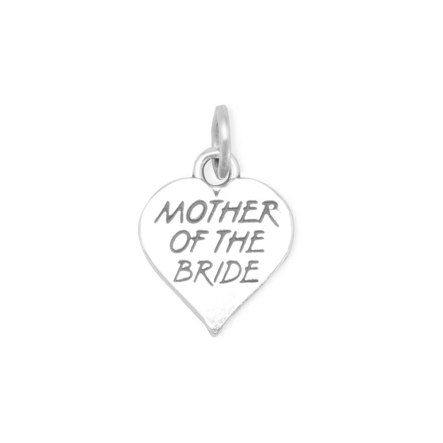 Authentic 925 Sterling Silver Oxidized Mother of The Bride Women Bracelet Charm