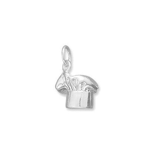 Sterling Silver Baker's Hat Charm