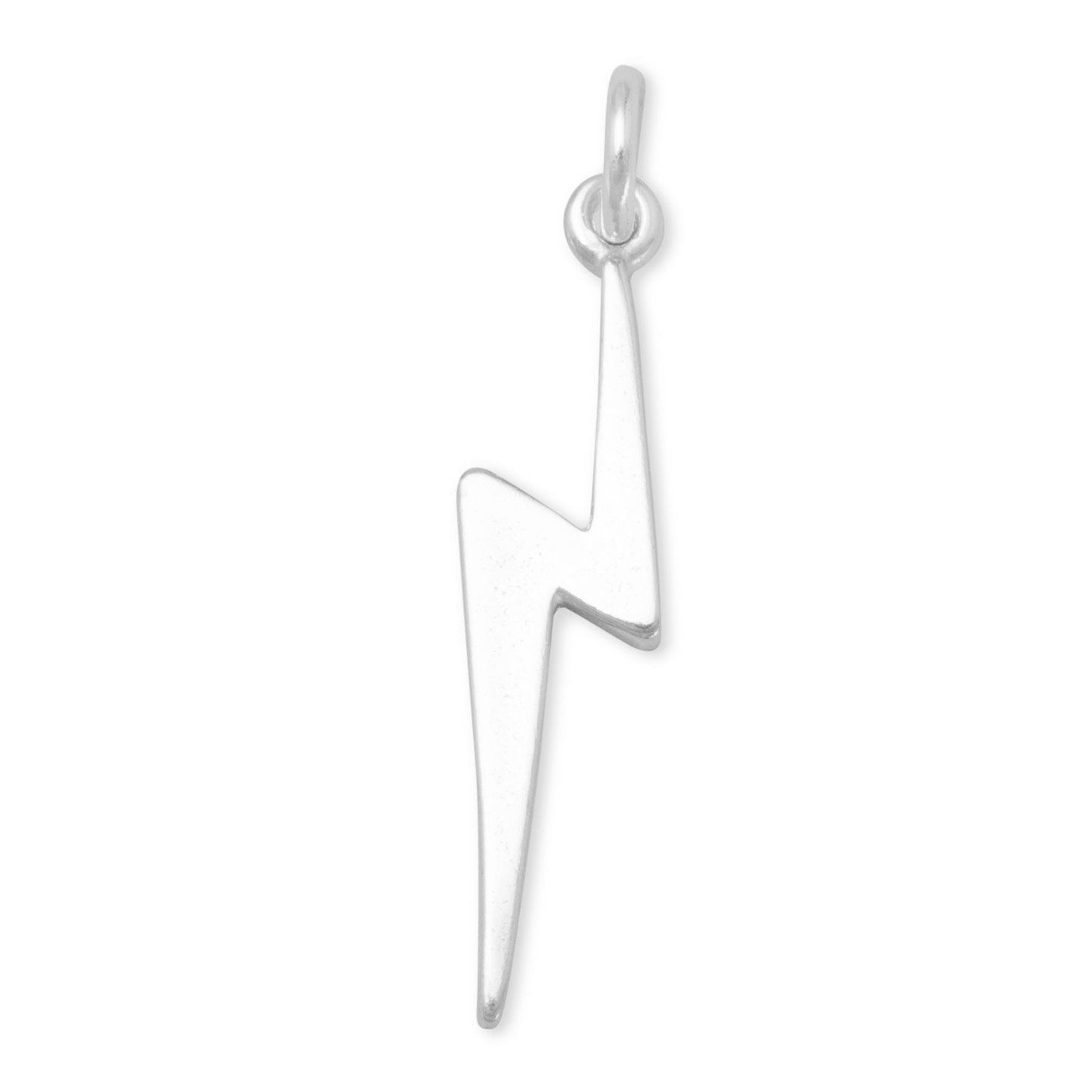 Authentic 925 Sterling Silver Lightning Bolt Women's Charm for Bracelet or Necklace