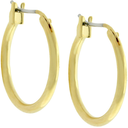 Goldtone 20mm Hoop Earrings