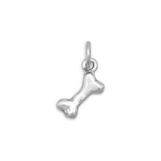 Authentic 925 Sterling Silver Dog Bone Women's Charm for Charm Bracelet or Necklace