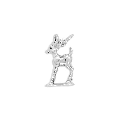 Sterling Silver Fawn Charm