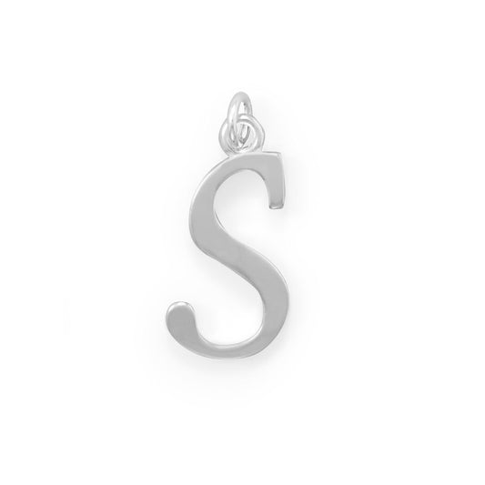 Sterling Silver Initial Letter S Pendant