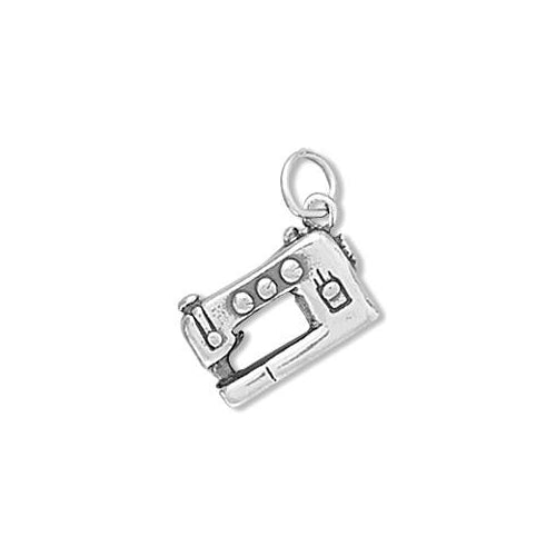 Sterling Silver Sewing Machine Charm