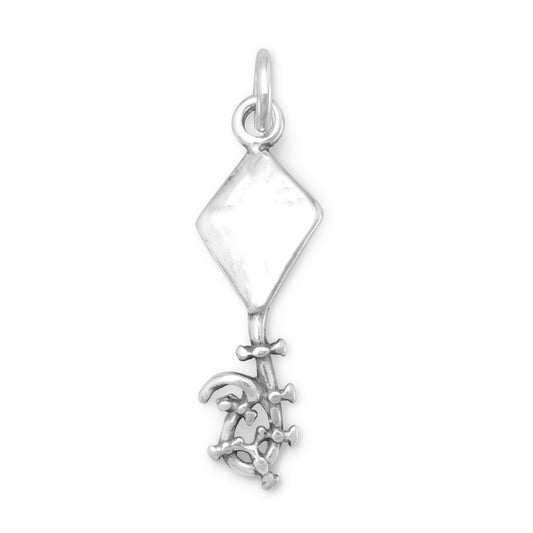 Authentic 925 Sterling Silver Kite Women's Charm for Bracelet or Necklace