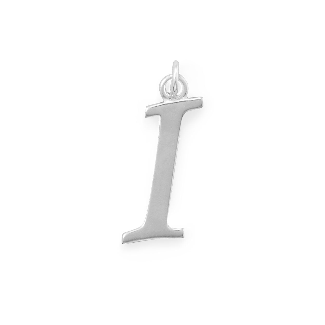 Sterling Silver Initial Letter I Pendant