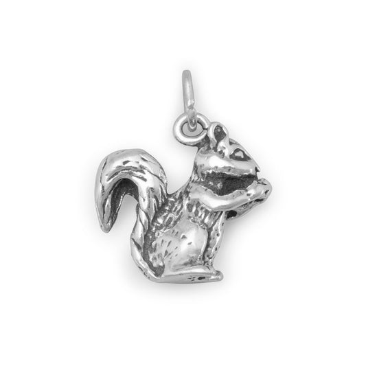 Authentic 925 Sterling Silver Squirrel Women's Charm for Bracelet or Necklace