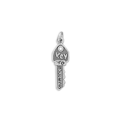 Sterling Silver Key to Success Charm