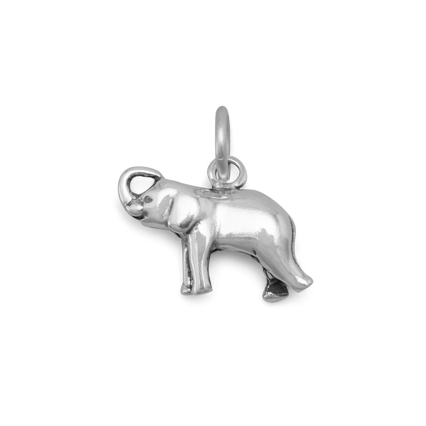 Authentic 925 Sterling Silver Small Elephant Women's Charm for Charm Bracelet or Necklace