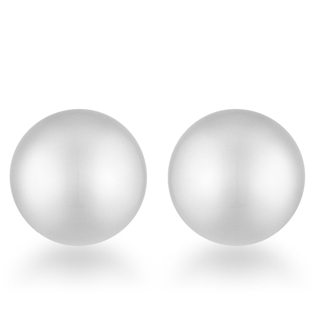 Stainless Steel 8mm Sphere Earring Studs