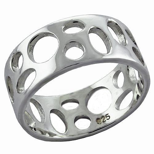 High Polished 925 Sterling Silver Ring with No Stone
