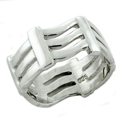 High Polished 925 Sterling Silver Ring with No Stone