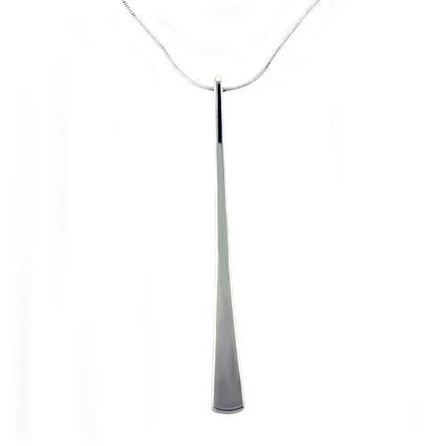 High Polished 925 Sterling Silver Necklace with No Stone