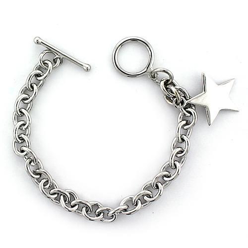High Polished 925 Sterling Silver Bracelet with No Stone