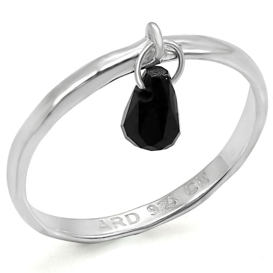 Silver 925 Sterling Silver Ring with Genuine Stone  in Sapphire
