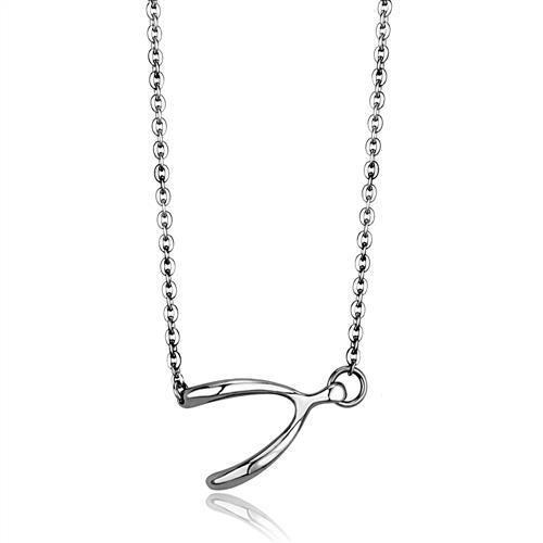 High polished (no plating) Stainless Steel Chain Pendant with No Stone