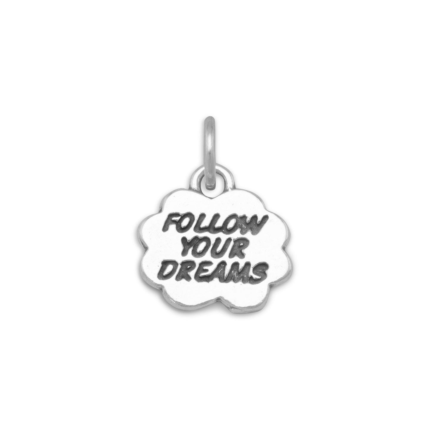 Sterling Silver Follow Your Dreams Bracelet Charm