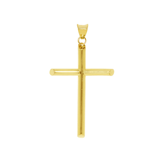 14k Yellow Gold Traditional Cross Religious Pendant