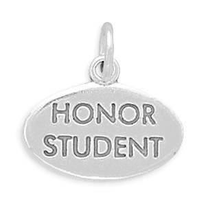 Sterling Silver Honor Student Bracelet Charm