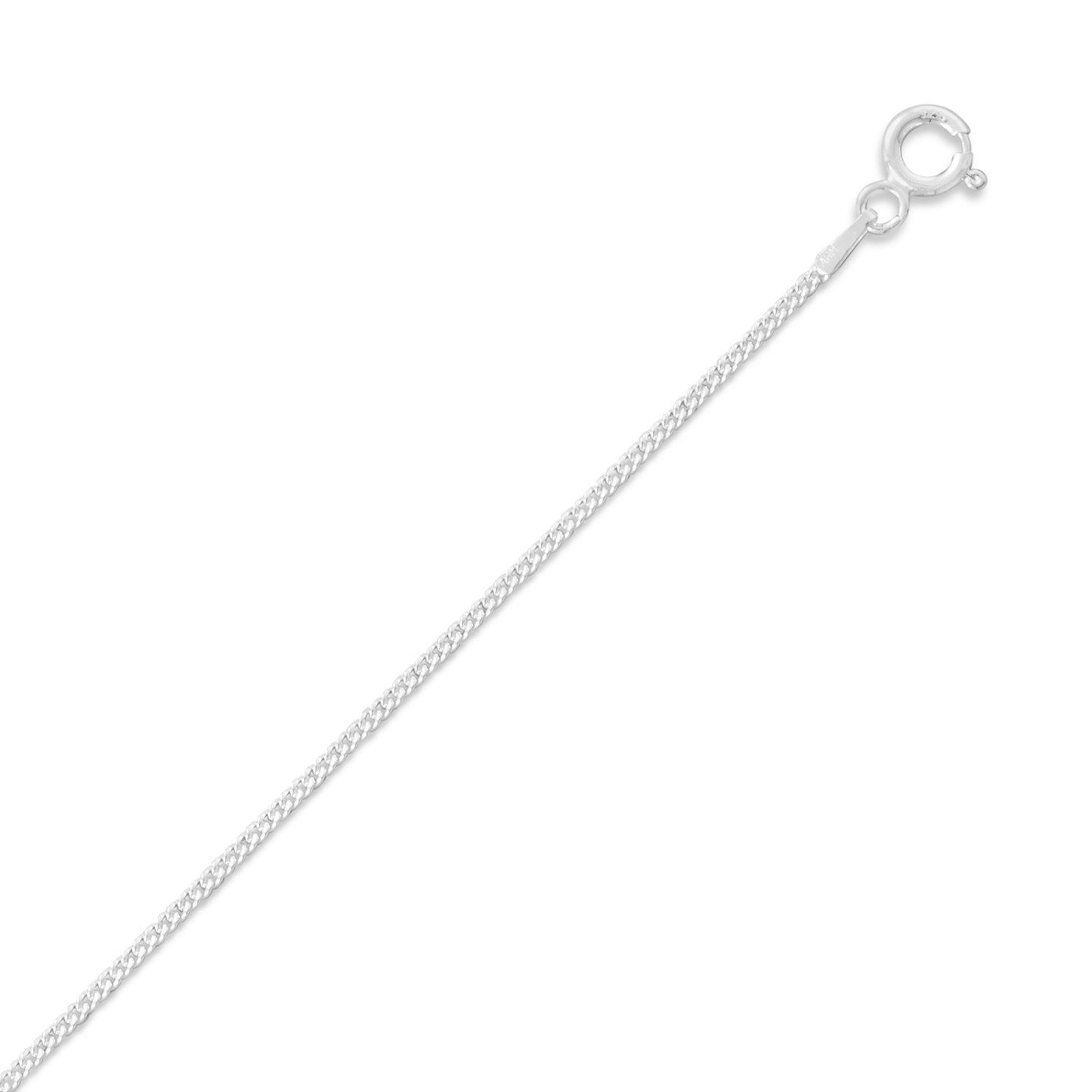 Sterling Silver 1.4 mm Curb Chain Necklace