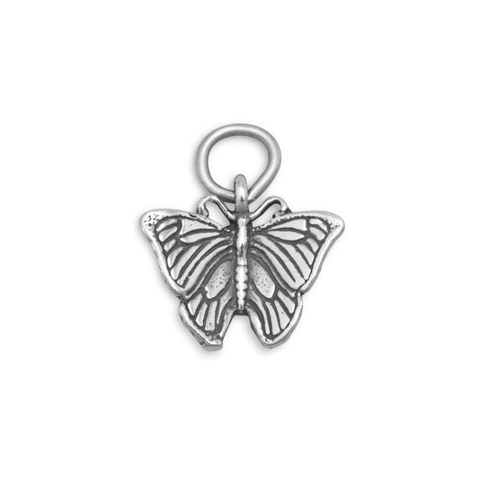 Sterling Silver Small Butterfly Bracelet Charm