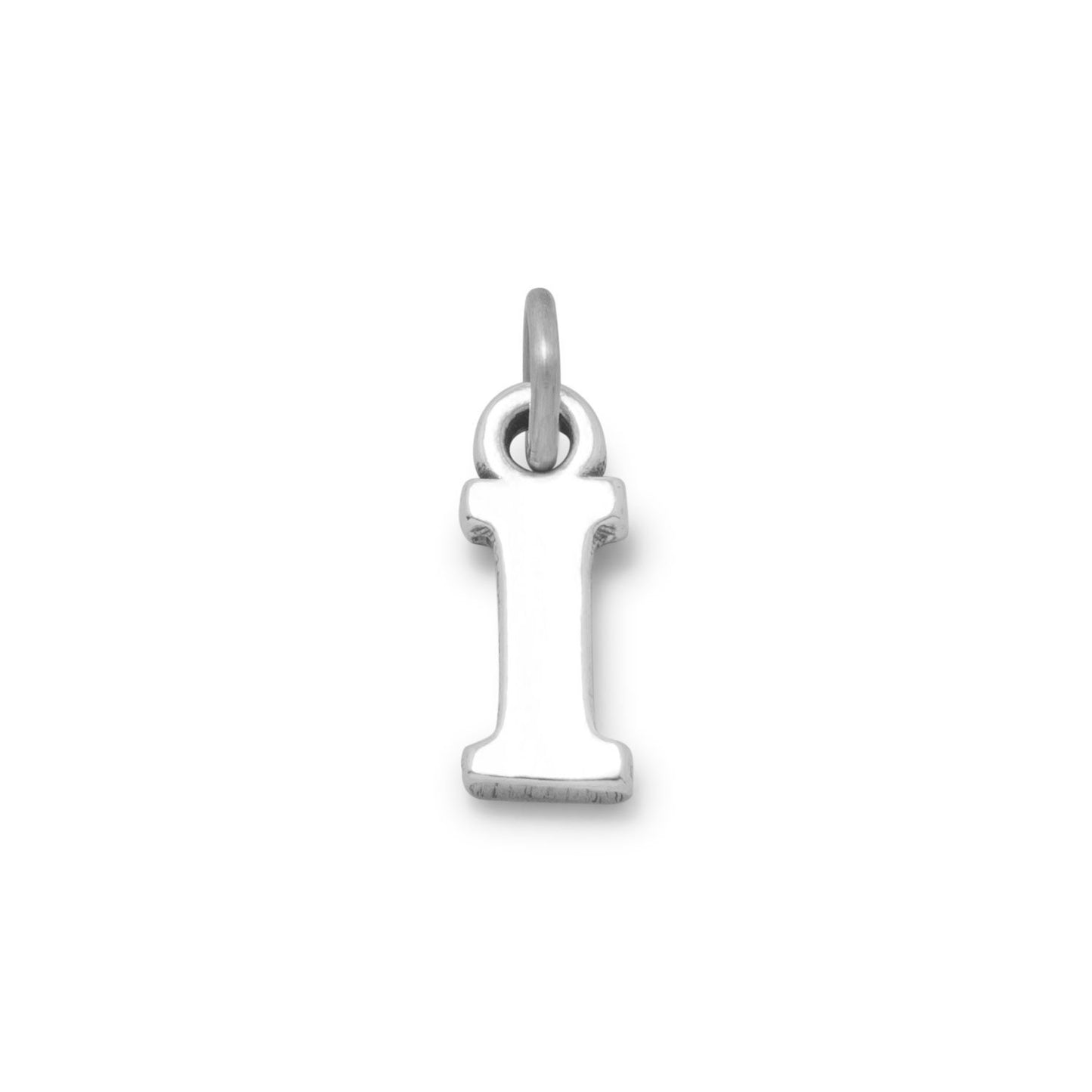 Sterling Silver Greek Alphabet Letter Bracelet Charm - Iota
