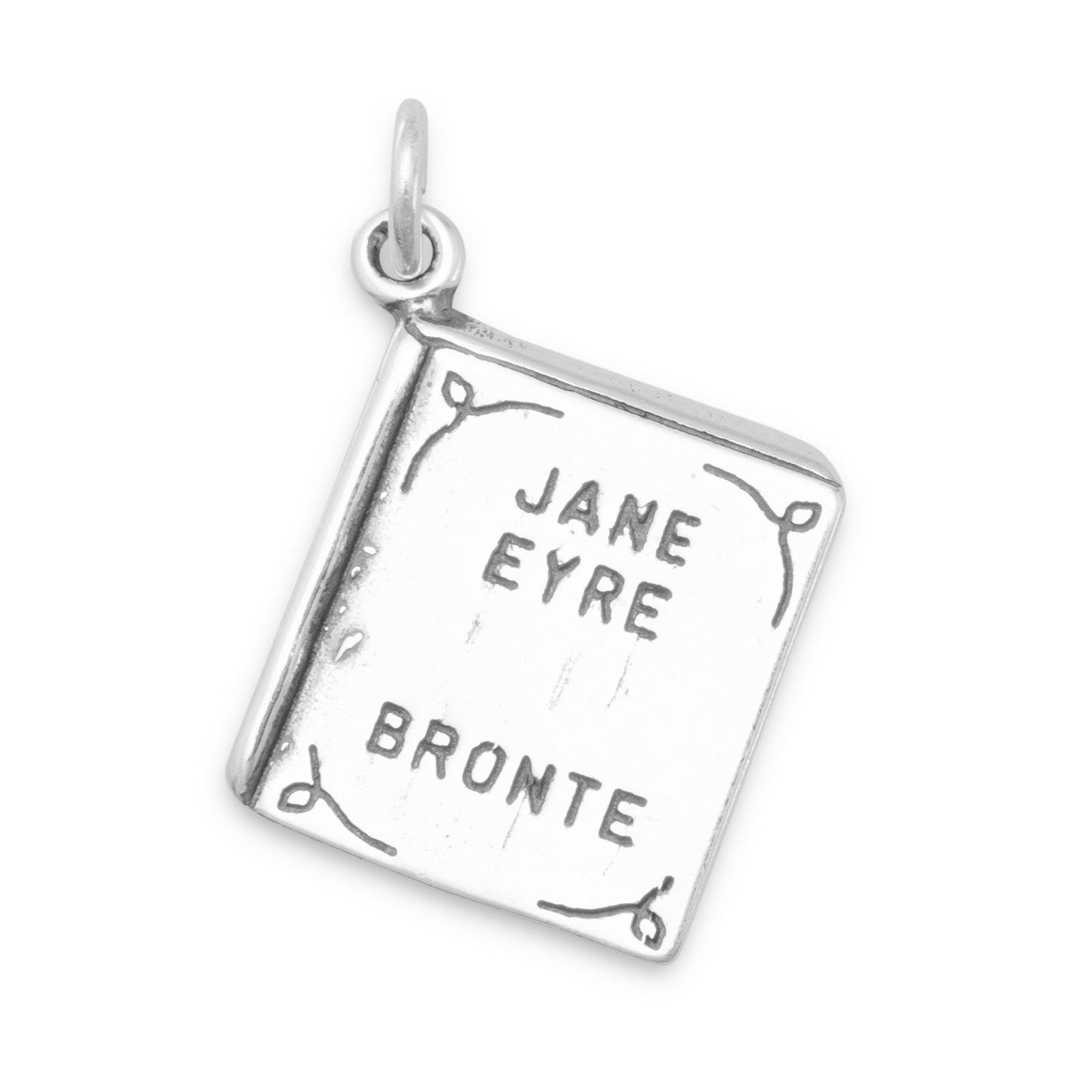 Sterling Silver Jane Eyre Book Bracelet Charm