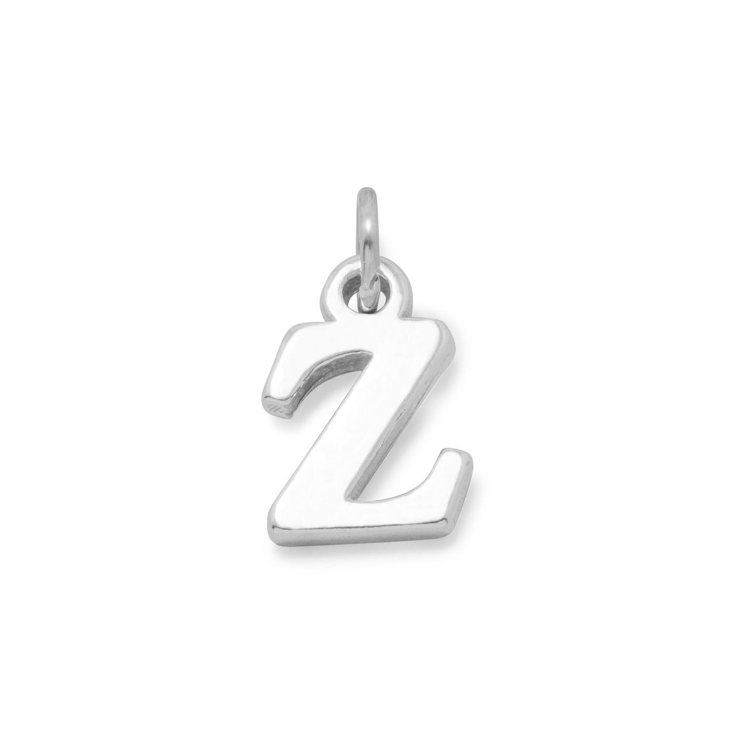 Sterling Silver Greek Alphabet Letter Bracelet Charm - Zeta