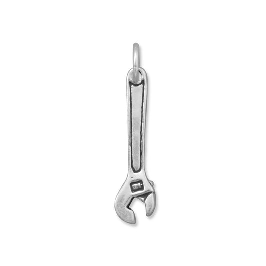 Sterling Silver Wrench Bracelet Charm