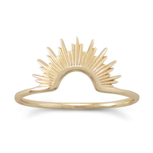 14k Yellow Goldplated Silver Sunset Ring