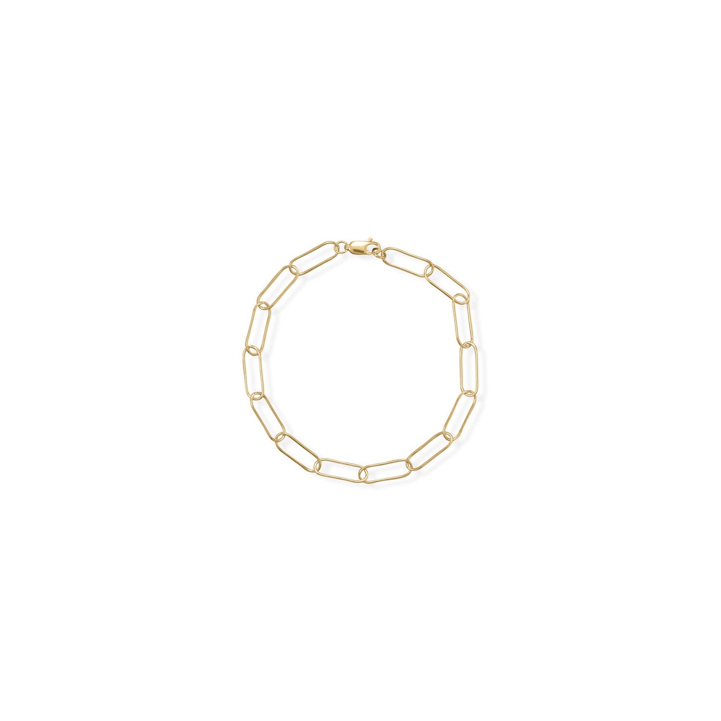 14/20 Gold Fill 8" Paperclip Bracelet