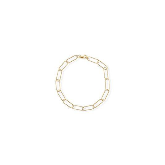 14/20 Gold Fill 8" Paperclip Bracelet