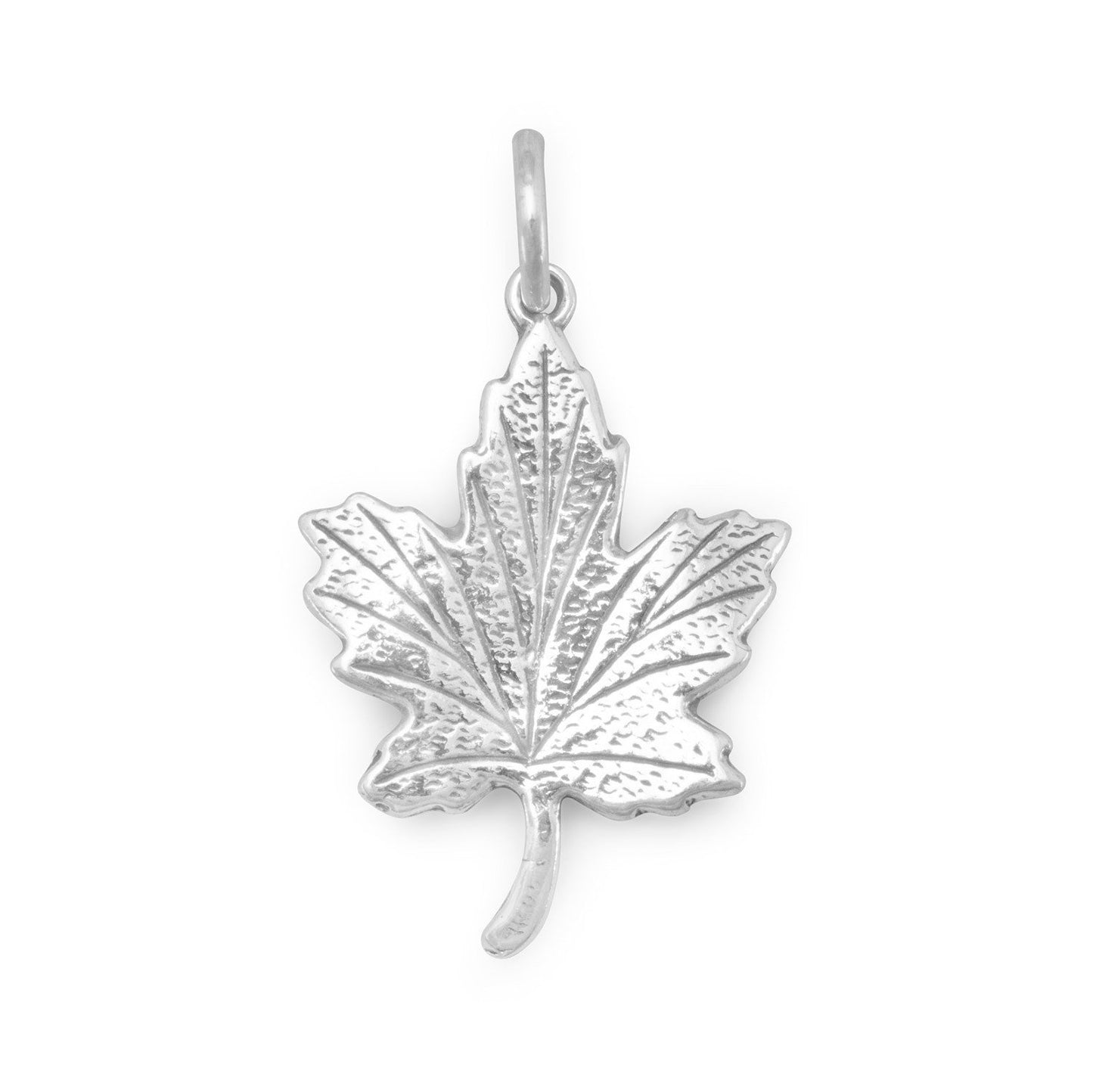 Sterling Silver Maple Leaf Bracelet Charm
