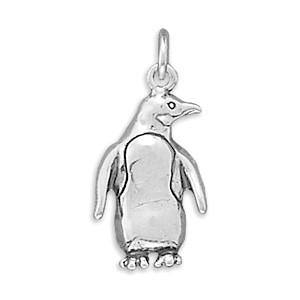 Sterling Silver Penguin Bracelet Charm